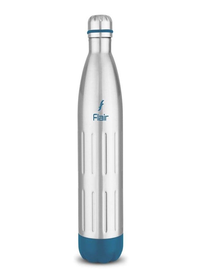 Flair Ivy Insulated Steel Bottle | Upto 24 Hours Hot & Cold | Leakproof, BPA-Free, Tough & Durable, Copper Coated-Double Walled, Rust Free Water Bottle (500 ml,Blue) - Image 1